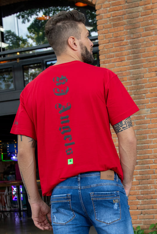 Camiseta oversize color rojo REF 20388