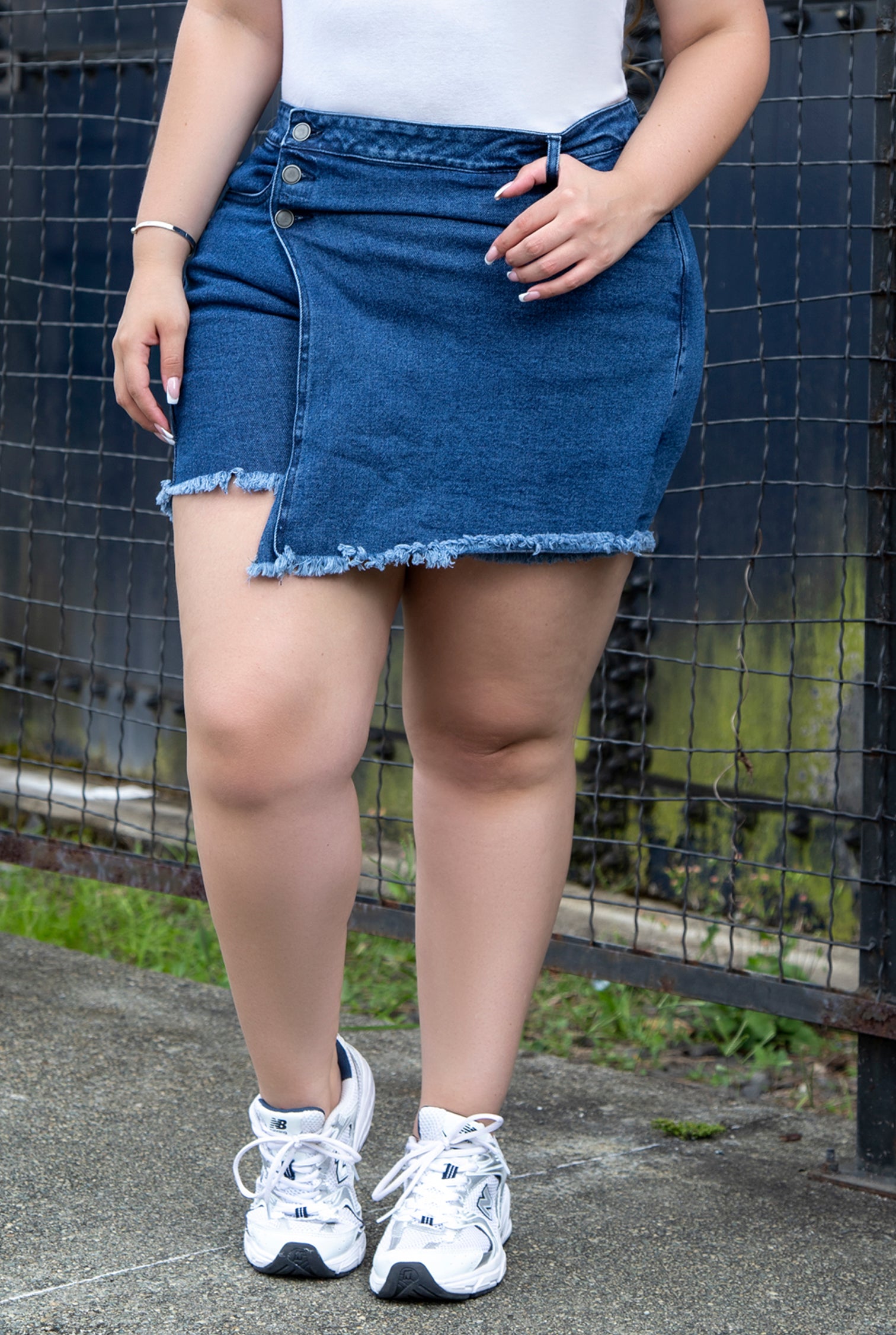 Falda short 2024 denim