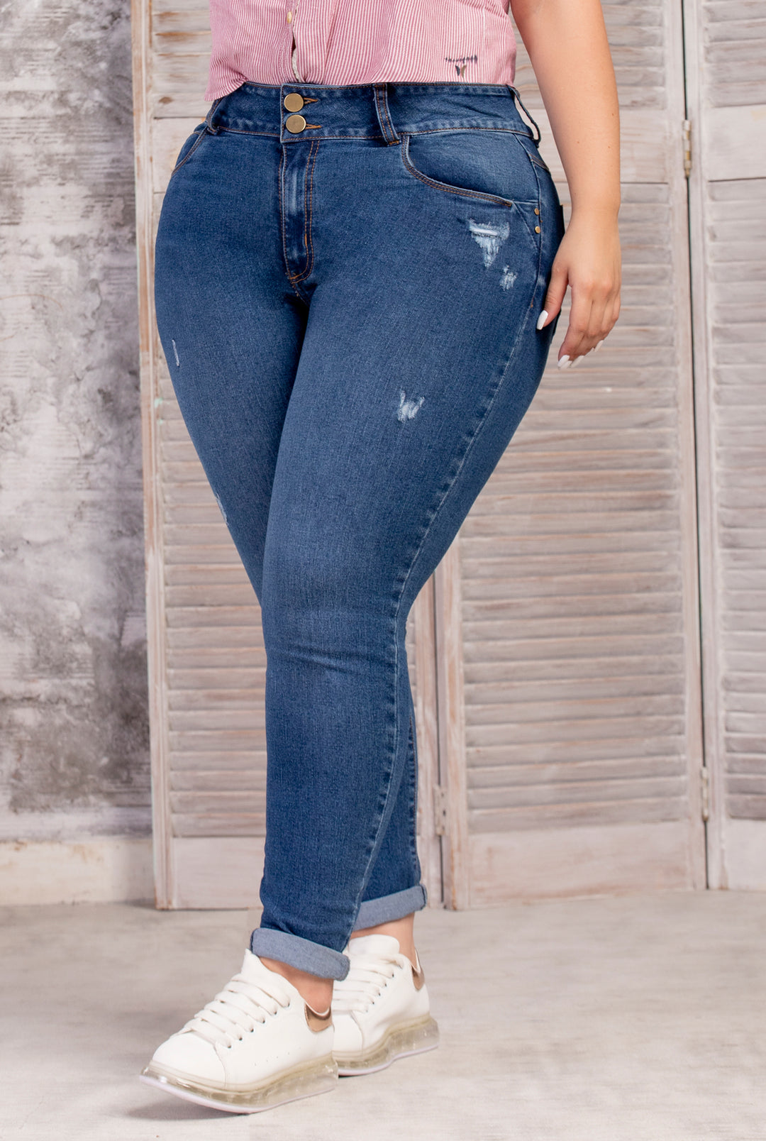 JEANS DAMA SPECIAL RF 9680 PL – Denim Blue